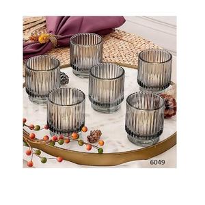 Clear Glass Votive <b>Tea</b> <b>Light</b> <b>Candle</b> Holders for Christmas Home Decor-Handmade Table Showpieces - Product Image 2