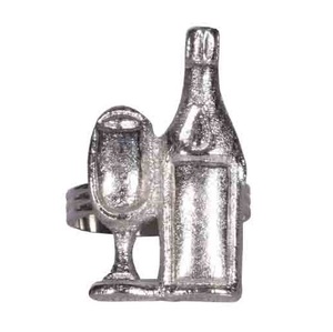 Anneau de serviette en forme de bouteille fabriqué à la main, anneau de serviette décoratif de noël - Product Image 6