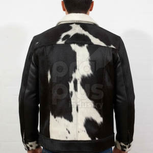 Chaqueta de Cuero Vacuno para Hombre, Estilo Casual, para Motociclistas, con Logotipo Frontal, Secado Rápido y Transpirable - Product Image 5