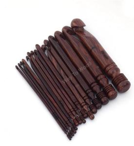 Handmade Rosewood <b>Crochet</b> <b>Hook</b> <b>Set</b> 15 Sizes Wool Knitting Different Diameters Wooden <b>Crochets</b> <b>Hooks</b> By Manufacturer - Product Image 4
