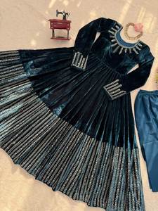 Conjunto de Salwar Kameez de Piel Sintética de Moda para Novia, Ideal para Fiestas, Elástico y de Secado Rápido, Colores Personalizables, Precio Razonable - Product Image 6