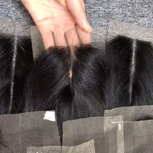 Extensions de cheveux Remy vietnamiens pour femmes 2x6 fermeture naturelle droite couleur noire cheveux humains de haute qualité - Product Image 5