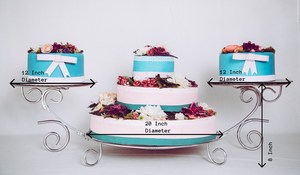 Etal-Soporte de pastel de tres niveles, Exhibidor de postres para boda, hogar, hotel, restaurante, fiesta de cumpleaños y evento, equipo de decoración - Product Image 3