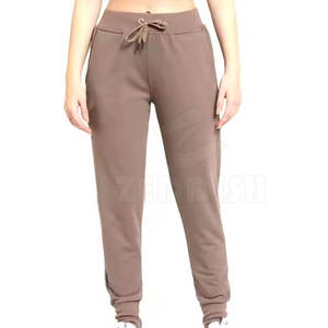 Haute qualité femmes pantalon léger matériau Durable Top vente respirant été pantalon élastique taille fermeture plat - Product Image 2