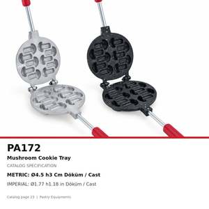 กระทะเหล็กหล่อสำหรับทำคุกกี้ ฟิดา สโตเวทอป รุ่นมัชรูม - Product Image 3