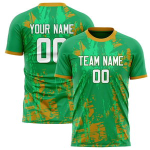 Camisetas de fútbol personalizadas, camisetas personalizadas de color verde Kelly, cortas, holgadas, de secado rápido, transpirables, de talla grande, uniformes de equipo para hombres, estilo americano - Product Image 6