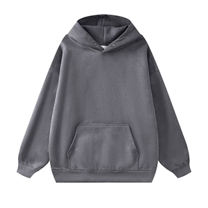 Vente en gros Fabricants en vrac souple Pull-over imprimé vierge lourd avec logo personnalisé Premium Sweatshirts à capuche surdimensionnés pour hommes - Product Image 4