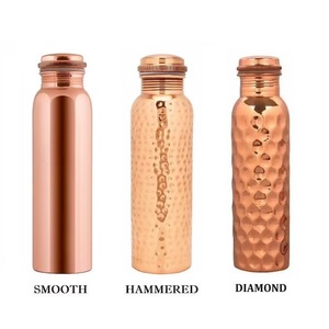 Handmade Eco-Friendly Copper Water Bottle with Large Capacity for Yoga Ayurveda & Fitness <b>Lovers</b>-Customizable Options - Product Image 4