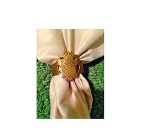 Anneau de serviette en laiton, prix de gros rond doré dernière pièce design ananas anneau de serviette en laiton pour un prix bas - Product Image 6