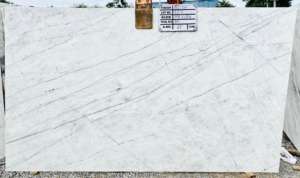 หินอ่อนสีขาวธรรมชาติที่แปลกใหม่แผ่นใหญ่และกระเบื้องขัดสำหรับพื้นห้องน้ำที่ทันสมัยแบบคดเคี้ยว - Product Image 3