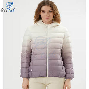 High Quality <b>Women</b> Knitted <b>Puffer</b> <b>Jacket</b> Winter Warm <b>Lightweight</b> Quilted Coat Wholesale Custom Logo & Design Print - Product Image 2