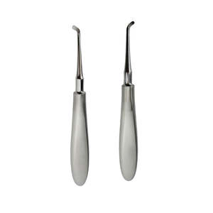 Elevador de Raíces Dental Recto Izquierdo con Mango de Acero Inoxidable y Fuente de Alimentación Manual para Cirugía Dental - Uso Dental por SurgiRight - Product Image 1