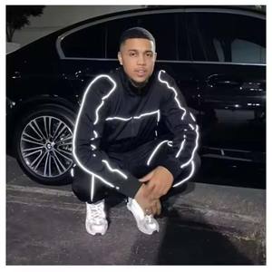 Conjunto de sudadera, chaqueta y pantalón reflectante para correr, conjuntos reflectantes unisex, la mayoría de los clientes demandan cremallera reflectante - Product Image 6