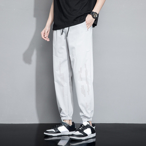 Personalizado OEM Hombres Recto Ligero Media Cintura Casual Joggers Pantalones deportivos Pantalones de algodón Nuevo estilo - Product Image 4