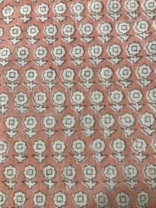 Petit tissu en coton imprimé à la main avec des motifs floraux Buti, textile artisanal traditionnel indien - Product Image 2