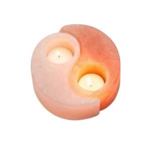 Portavelas de Piedra de Sal Rosa del Himalaya, Hecho a Mano, Ecológico, Feng Shui, Material Orgánico, Decoración del Hogar, Bodas - Product Image 5