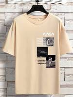 T-shirt Nasa grande taille pour hommes 100% coton T-shirt personnalisé T-shirt surdimensionné