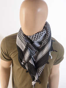 OEM 100% Cotton Shemagh Tactical Desert <b>Scarf</b> Keffiyeh with Tassels Neck Head Wrap for Men Women Ethnic Polyester <b>Scarves</b> Shawls - Product Image 5