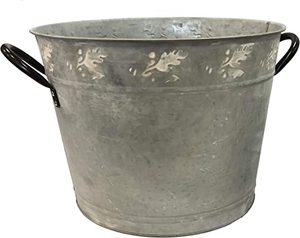 Bonne vente Vintage métal galvanisé fleurs jardinière et Pots ferme seau de rangement maison et jardin décor intérieur/extérieur jardinière - Product Image 3