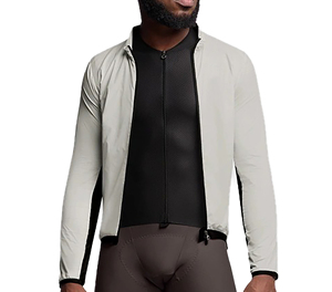 SPRINT SPORTS Unisex Full Zip Windproof Eco-Friendly Quick Dry <b>Cycling</b> <b>Jacket</b> Long Sleeve Mustard Color 100% Polyester Adult - Product Image 3