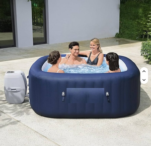 อ่างน้ำร้อนพกพาแบบเป่าลม – สปาพร้อมระบบนวดด้วยลม - Product Image 1