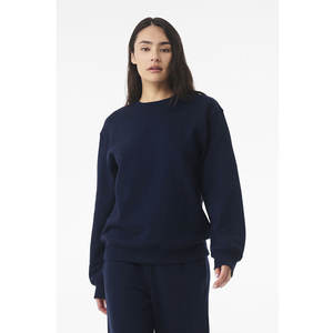 Sudadera de Cuello Redondo Azul Marino con Logotipo Personalizado para Mujer, Bella + Canvas y Tultex, Unisex, Invierno, Felpa Premium con Impresión Digital - Product Image 5