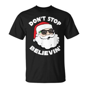 Camiseta de Papá Noel con Gafas de Sol, No Dejes de Creer - Producto Promocional - Product Image 1