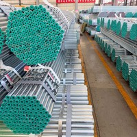 Tuyau en acier rond galvanisé à chaud Q355B, tube GI pour le transport de liquides, projets de canalisations d'eau et de gaz, et travaux d'installation électrique.