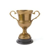 Nouveau trophée en métal au design élégant avec finition antique pour les événements collégiaux et les activités sportives