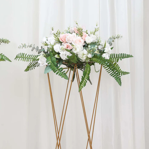 Diseño elegante Boda Soporte de flores de metal Centro de mesa Mesa de boda de lujo Arreglo floral Soporte de piso Alambre de metal - Product Image 6