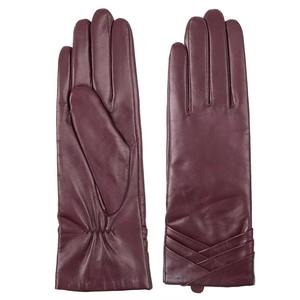 Winter Driving Horse Riding Sheepskin Leather <b>Gloves</b> 100% Genuine Leather Fashion Dress <b>Gloves</b> Women's Warm - Product Image 1