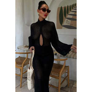 Vestido de punto calado translúcido 2854 - Product Image 6