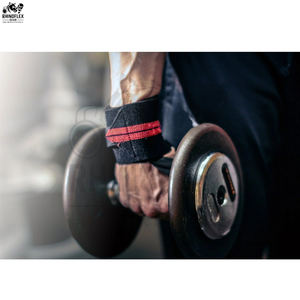 Muñequeras ajustables para levantamiento de pesas con bucles para pulgar, accesorios de gimnasio personalizados para muñequeras transpirables a la venta - Product Image 3