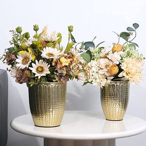 Vase à fleurs royal décoratif coloré finition décor intérieur moderne décor de sol bureau et salon Design - Product Image 2