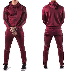 Ensemble de survêtement pour homme coupe ajustée, en molleton de coton respirant, pour le sport et la gym, vente en gros, haute qualité, tendance, avec sweat à capuche - Product Image 1