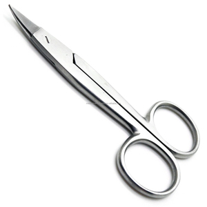 Ciseaux à couronne incurvée 4,5 pouces en acier inoxydable, instrument chirurgical dentaire manuel durable, certifié CE ISO, OEM ODM, vente en gros - Product Image 2