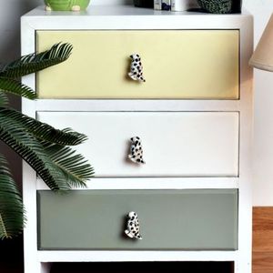 Kak — boutons de tiroirs en céramique noire pointue, faits à la main de qualité supérieure, pour commode, porte, placard de cuisine, vente en gros - Product Image 4