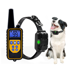 Collar de entrenamiento para mascotas, recargable, eléctrico, electrónico, vibración, voz, ladrido, perro - Product Image 1