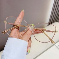 2024 Gafas con marco de metal unisex lente de computadora gafas ópticas marcos de hombres gafas ópticas