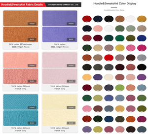 Hombres 100% algodón mezclado personalizado Logo Drop Shoulder Hombres Sudaderas Oversize Pullover Heavyweight Double Zip-up Hoodie para hombres - Product Image 6