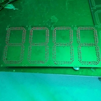 Panneau de signalisation numérique personnalisé à 4 chiffres à LED sur un seul côté et affichage du prix du gaz sur une seule carte PCB
