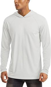 Sweats à capuche décontractés d'hiver pour hommes en polyester/coton polaire de couleur unie coupe régulière avec conception de poche écologique séchage rapide respirant - Product Image 3