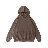 Sweat à capuche délavé à l'acide, effet usé, déchiré, à bords bruts, style streetwear, thermique, pour filles et garçons, vestes