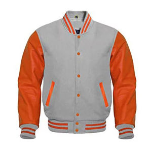 Wholesale High Quality Wholesale Blank <b>Varsity</b> <b>Jackets</b> Custom <b>Varsity</b> <b>Vintage</b> Leather Sleeve Letterman <b>Jacket</b> 2025 - Product Image 5
