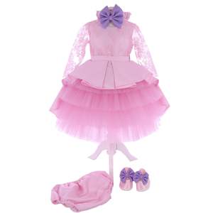 ชุดเดรสฤดูร้อนของเด็กผู้หญิงงานวันเกิดดีไซน์หรูหราทันสมัยผ้าชิฟฟ่อนหลายชั้นแบบปรับแต่งได้สำหรับฤดูใบไม้ผลิ - Product Image 1