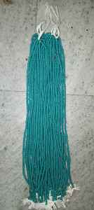 Custom Made in White Coloured Old Look <b>Glass</b> Beads <b>on</b> Strings Ideal for Jewelry Designers and Bead Stores for Resale - Product Image 4