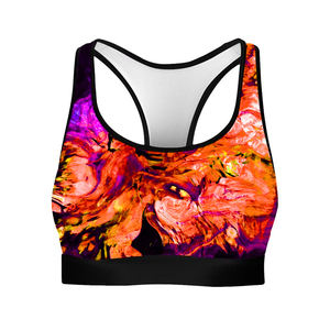 Women Sports Bra Active Wear Sports Bra Custom Design Spandex Polyester Sports Bra Made in Pakistan - Product Image 4