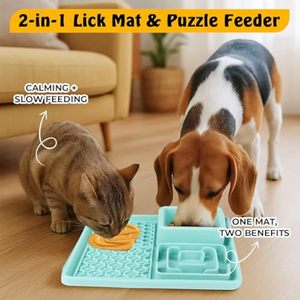 Tapis de léchage en silicone pour chien et chat Vente en gros sans BPA coussin d'alimentation antidérapant lavable au lave-vaisselle accessoire apaisant pour animaux de compagnie - Product Image 4