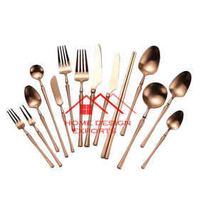 Ensemble de 14 couverts de luxe finis en cuivre antique pour hôtel et restaurant - Product Image 1