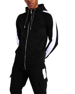 Survêtement de sport slim fit personnalisé pour hommes ensemble de costume de sport en polaire de haute qualité avec fermeture éclair survêtement vierge pour hommes vente en gros de survêtement de sport avec logo personnalisé - Product Image 5